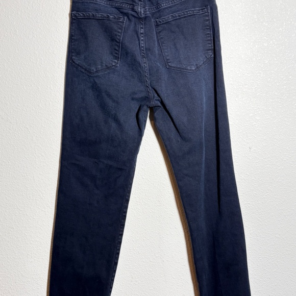 Frame Le Sylvie Slender Straight Jeans In Plymouth Gray Black Wash SIZE 28 - Picture 10 of 13